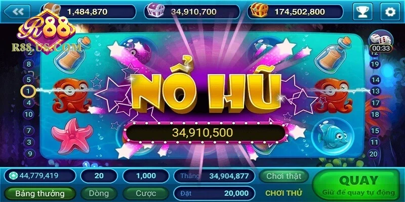 Game Nổ Hũ Đổi Thưởng R88 Đỉnh Cao, Thắng Lớn Liền Tay!