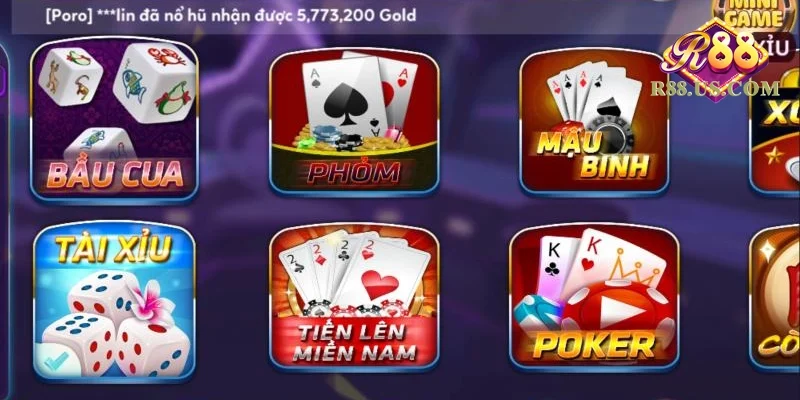 R88 – Thương hiệu game đổi thưởng hàng đầu năm 2026